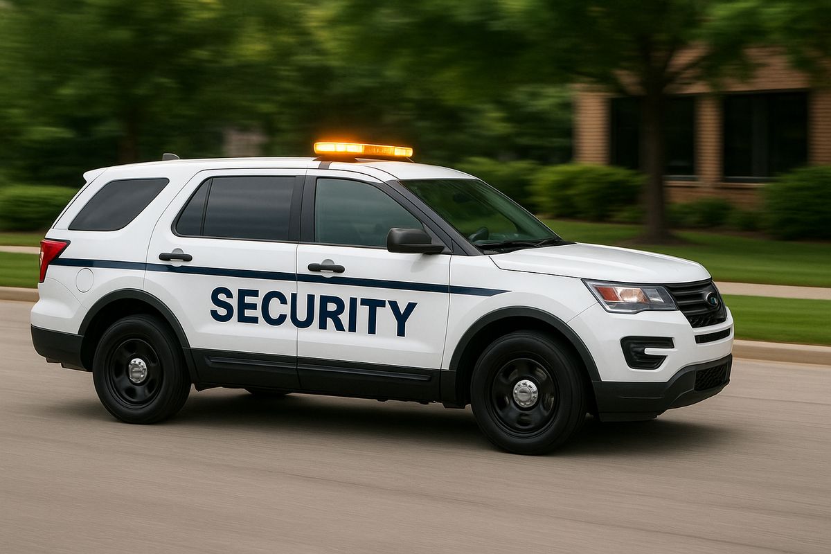 Real Trackers security vehicle equipped with latest technology